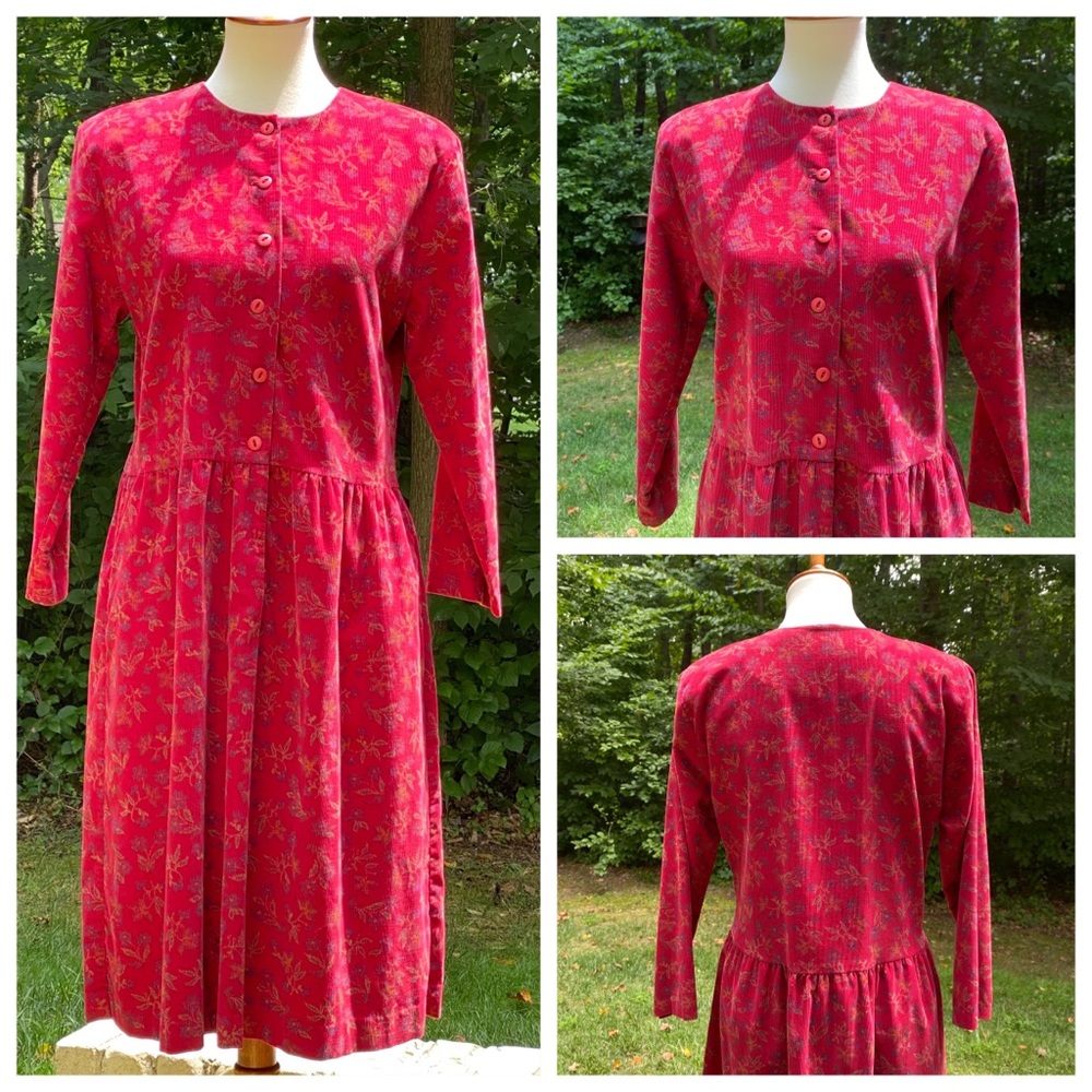 J.Jill Ltd 90's Vintage Lagenlook Floral Dress